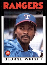 George Wright 1986 Topps #169 Texas Rangers MLB READ FREE SHIPPING AutographDen