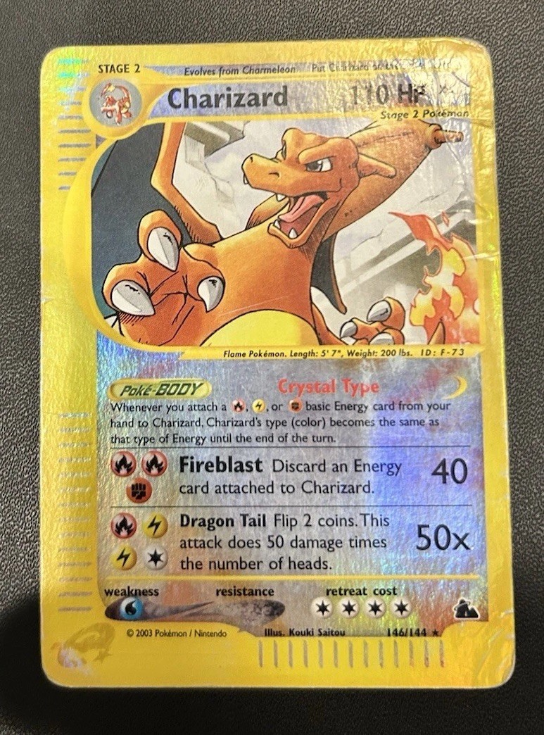 Pokemon 2003 Charizard E-Card Skyridge Reverse Holo 146/144