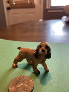 Vintage Renaker and Hagen miniature ceramic cocker spaniel