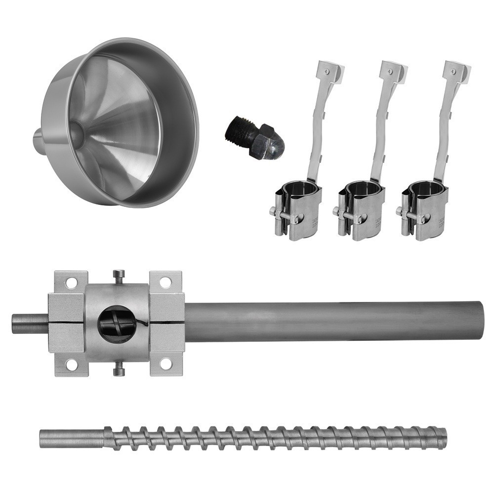 DIY Extruder Machine 12mm Dia Screw Barrel with 2.5mm Nozzle Triple Heaters 110V