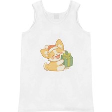 'Cute Christmas Corgi with Gift' Adult Vest / Tank Top AV058955 