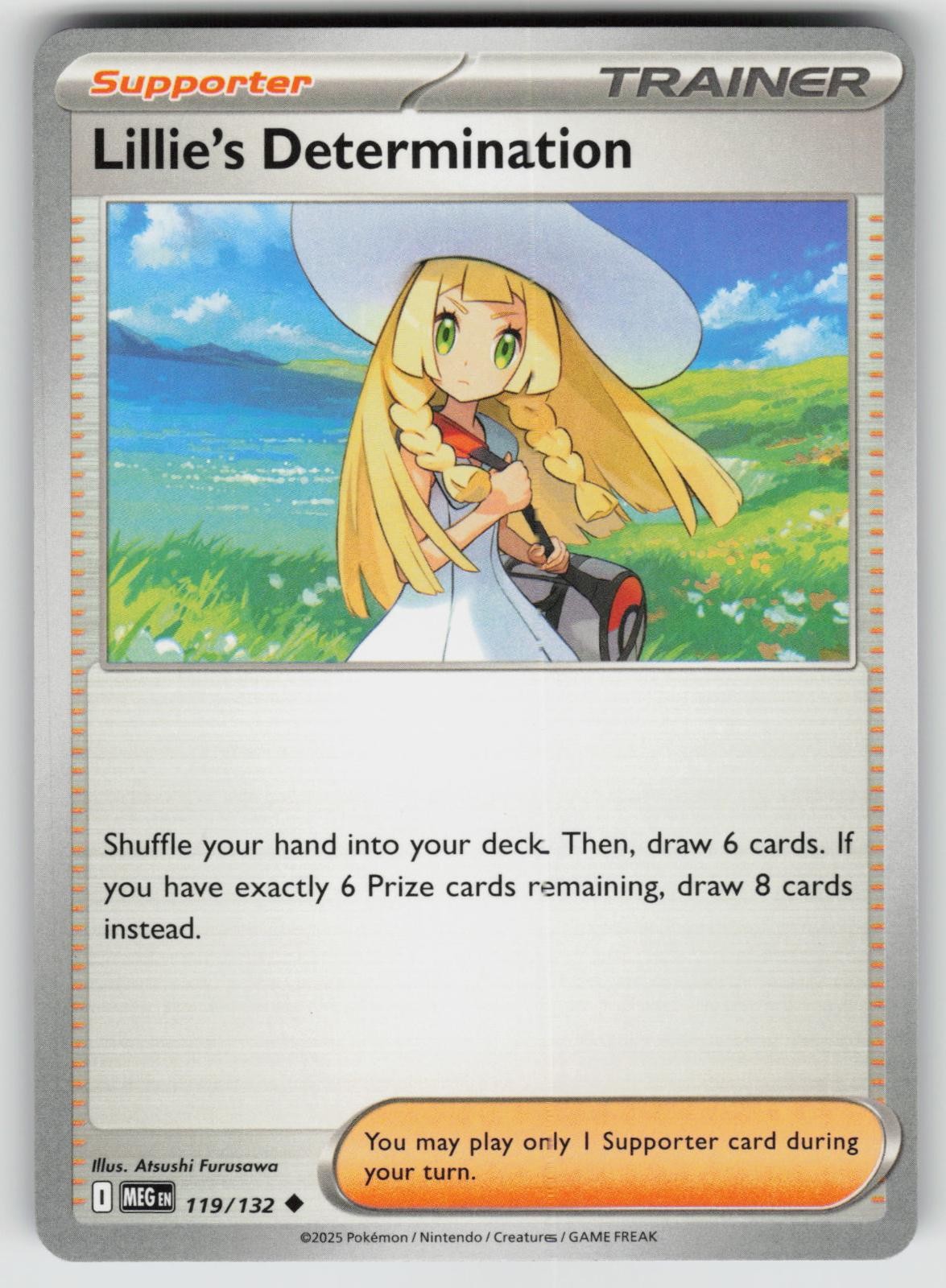 Lillie's Determination 119/132 Uncommon Mega Evolution Pokemon NM