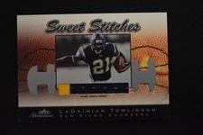 LaDainian Tomlinson 2003 Fleer Showcase Sweet Stitches Jerseys Relic Chargers