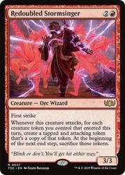 Redoubled Stormsinger #37 Rare Commander: Tarkir: Dragonstorm