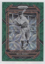 2023 Panini Prizm Green Scope Prizm 2/75 Bill Terry #185 HOF 6yz