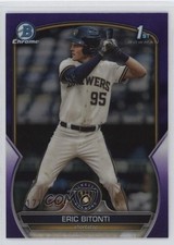 2023 Bowman Draft Chrome Purple Refractor 17/250 Eric Bitonti #BDC-134 0il5
