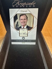 George Hw Bush Gem Relic Card. Keepsake Historical Edition
