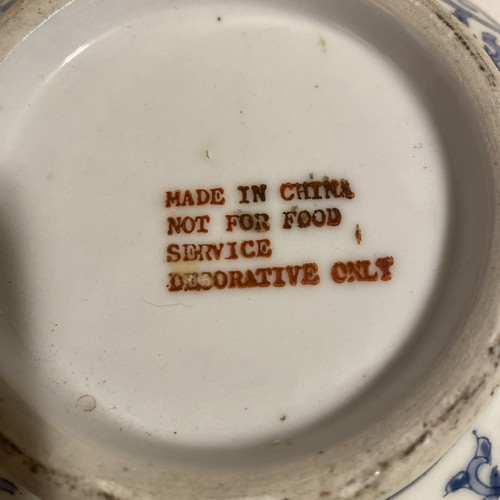 Ming Dynasty Period Chinese Porcelain Export Blue White Bowl Scroll Flor 8 Inch - Picture 4 of 9
