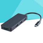 Pojedynczy koncentrator USB 3.0 5 w 1 z 3 portami USB typu C 3.0 Interfejs micro z