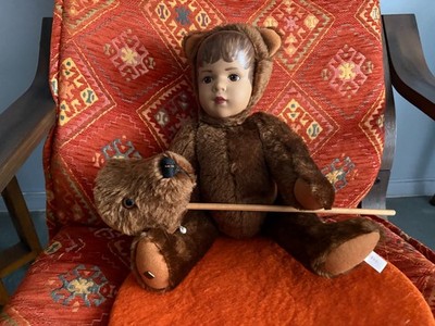 Vintage Sigikid Masked Bear Doll with Tags  and Certificate Enclosed