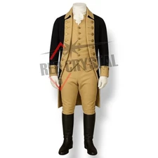 Revolutionary War Officer Coat, 18th Century Military Uniform, Cosplay Costume