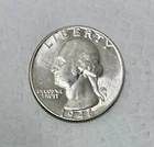 1946 Silver Washington Quarter, AU+