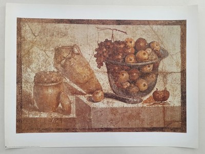 ROMAN ART,   STILL LIFE , RARE  1998 ART PRINT, LAST ONE!!