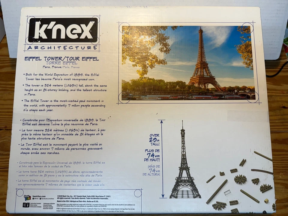 Knex Architecture Torre Eiffel #003 Juego de Construcción - Nuevo Precintado - Regalo de Navidad Foto 4 de 4