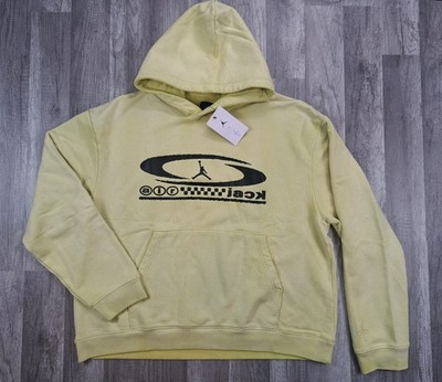 Jordan x Travis Scott Cactus Jack Pullover Hoodie Celery Mens Size Large NEW