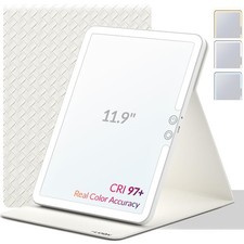 Travel Makeup Mirror with Lights, Portable Lighted Vanity Mirror with 100 LED...