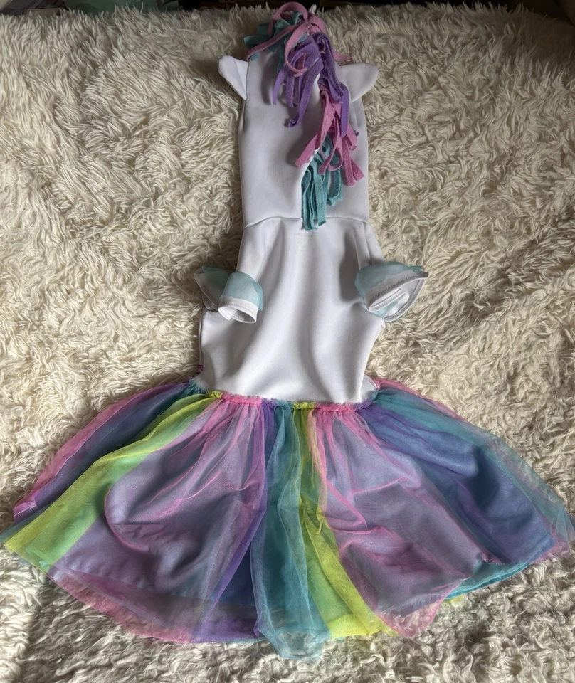 Vestido Nickelodeon JoJo Siwa Unicornio My Little Pony Tutú Tul Capucha Pequeño 6/6X Foto 3 de 4