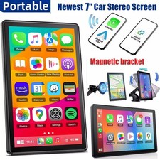 7"Tragbares Autoradio Wireless Apple CarPlay& Android Auto Touchscreen Bluetooth