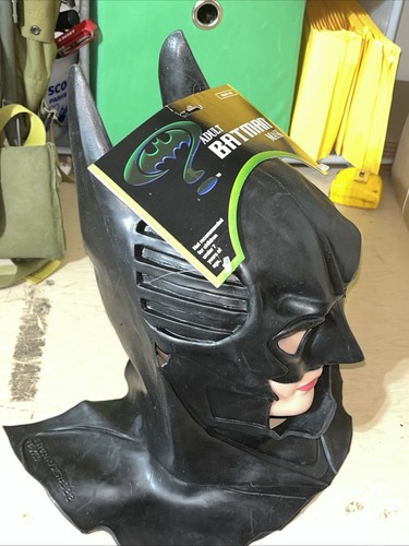 Vintage 1995 Rubies Batman Sonar Cowl Latex Rubber Mask DC Comics #322 RARE - Picture 2 of 5