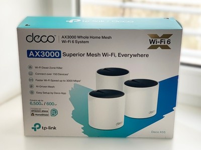 Wi-Fi 6 Mesh Router System TP-LINK Deco X55 (3-Pack) AX3000 WLAN Lösung 