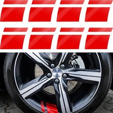 Tallew 8 Pcs Wheel Rim Decal Stripes Car Decals for 18-21 Inch Wheels Reflective