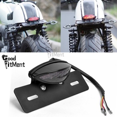 Motorrad Rücklicht Mit Kennzeichenhalter Bremslicht Universal für Kawasaki