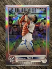 2022 Topps Chrome Chrome Veteran Auto Refractor /499 Keibert Ruiz #CVA-KR Auto