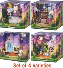 Lot de 4 variétés Calico Critters Sylvanian Families Little Tales Collection