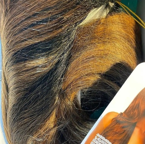 NEW BEAUTIFUL JANET WIG LONG IN DR 2/CINSWEL, BLACK ROOTED - Picture 10 of 13