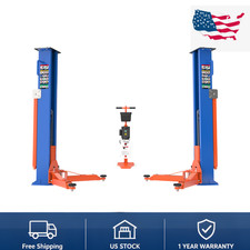 8000 Lb 2 Post Car Lift Symmetric Low Profile Auto Hoist Garage Free Ship 220v