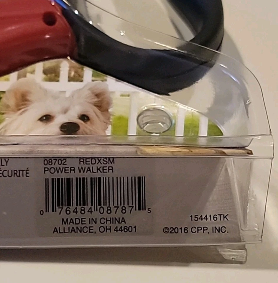 Correa retráctil Coastal Power Walker para perro XSM X-Small nueva en caja roja Foto 3 de 4