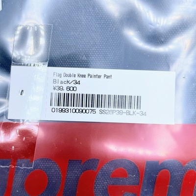 Supreme Flag Double Knee Painter Pant Multicolor Black 2colors