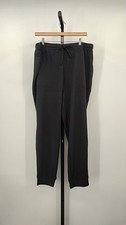 Quince Women Supersoft Fleece Joggers Black Pants XL