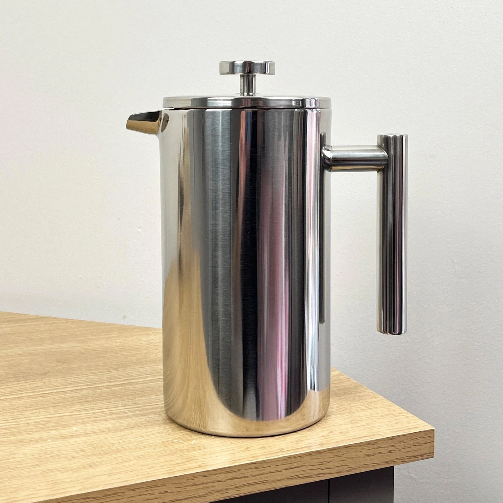 1 Ltr Double Walled Cafetière Stainless Steel French Press Coffee Maker Pot Jug
Opens in a new windo