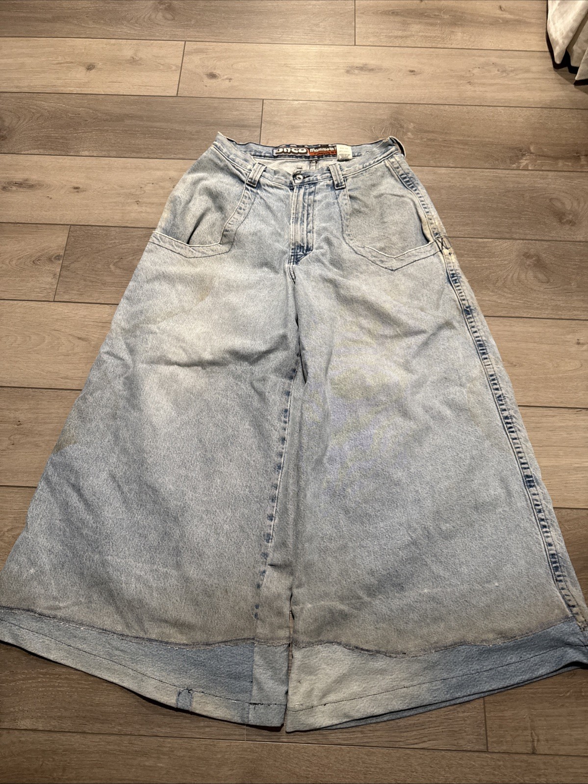 VINTAGE 90s Jnco Jeans Mammoths Size 34 x 30. Flaws Shown. Read Description image 3