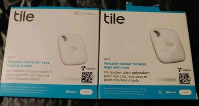 2 packs- Tile Mate 2022 Universal Bluetooth Tracker - White