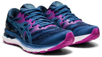 ASICS Gel-Nimbus 23 Women's Grand Shark/Digital Aqua, US 8 WIDE