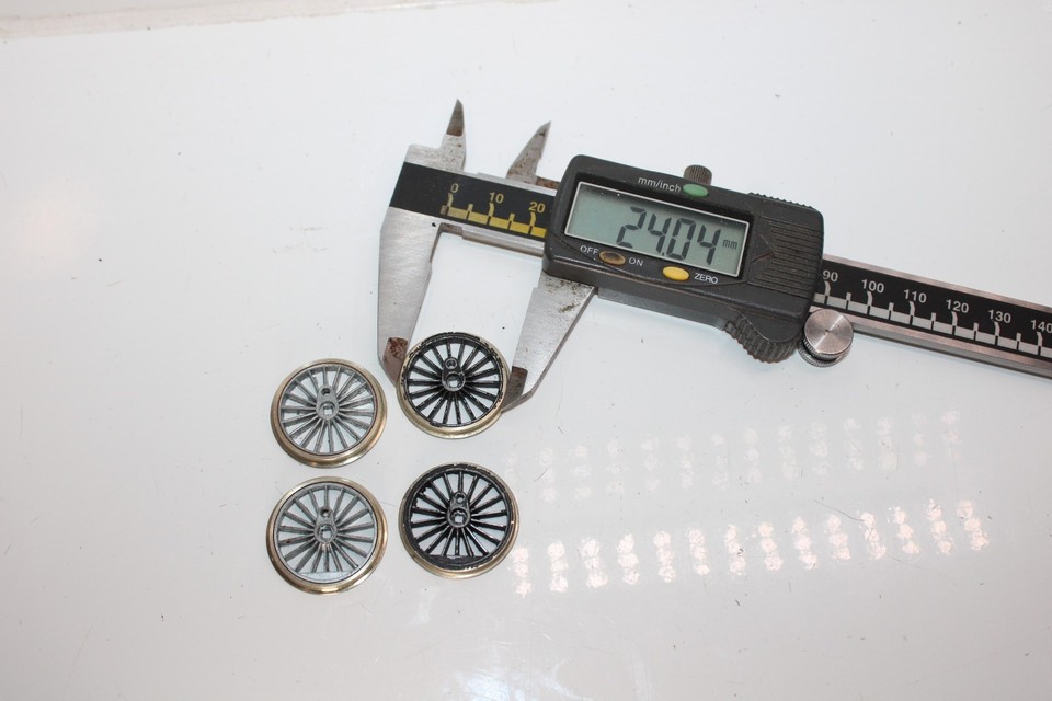 Loco Rims 4mm Romford Loco Driving Wheels 4 x 24mm 18 Spoke - All Insulated | eBay UK