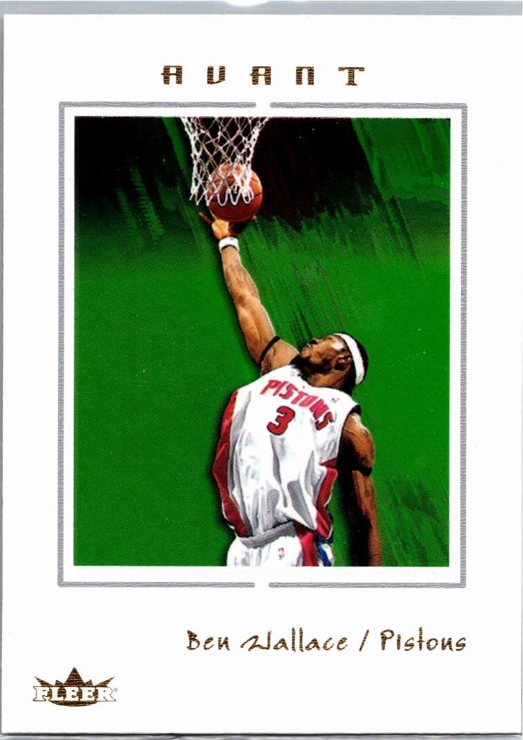 2003-04 Fleer Avant #1 Ben Wallace Detroit Pistons