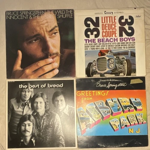 Vinyl Record LP Lot Rock Bruce Springsteen Beach Boys Bread Classic Albums 1970s