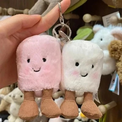 New Jellycat Inspired Amuseable Marshmallows Pink & White Plush Toy  Key Chain
