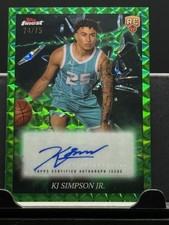 2024-25 Topps Finest - Electrifying Signatures Geometric KJ Simpson Jr....