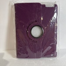 iPad Case for 2nd 3rd 4th Gen 2011-2012 , Smart Cover Rotating Stand Purple