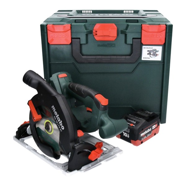 Metabo Ks 18 Ltx 57 HandkreissäGe 18 V 165 Mm + 1X Akku 10,0 Ah + Metabox-image