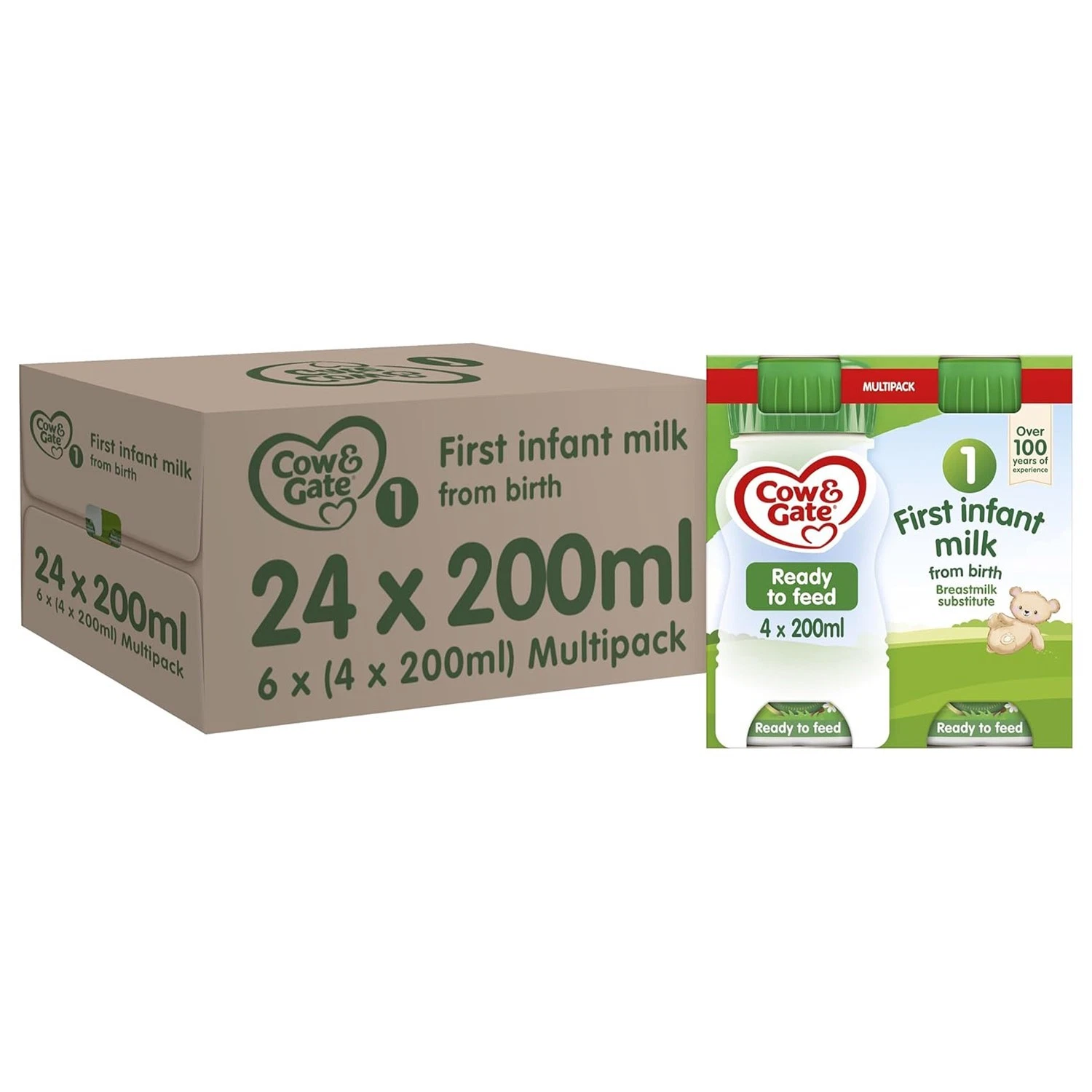 24 x 200ml Cow & Gate 1 First Infant Milk Suitable From Birth
Opens in a new window or tab