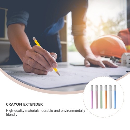 6pcs Estensione Matita Pittura Matita Extender Supporto Strumento Tirare - Foto 9 di 12