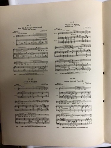 Five Songs of Lawrence Hope, music by H T Burleigh 1915, #114196, G Ricordi & Co - Picture 11 of 12