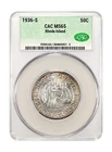 Photo of a 1936-S Rhode Island Commemorative Half Dollar from an eBay listing that sold on Jul 2, 2026