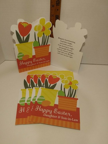 Brand New! 6 pack Hallmark Easter Cards w/ Envelopes For Daughter & Son-in-law - Picture 2 of 9