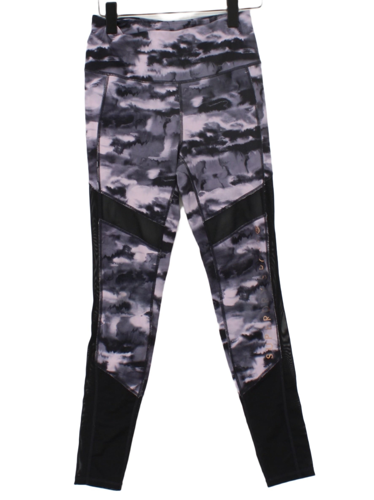 ALTRA Superdry Donna Pantaloni Sportivi UK 10 Viola 100% Altri Leggings